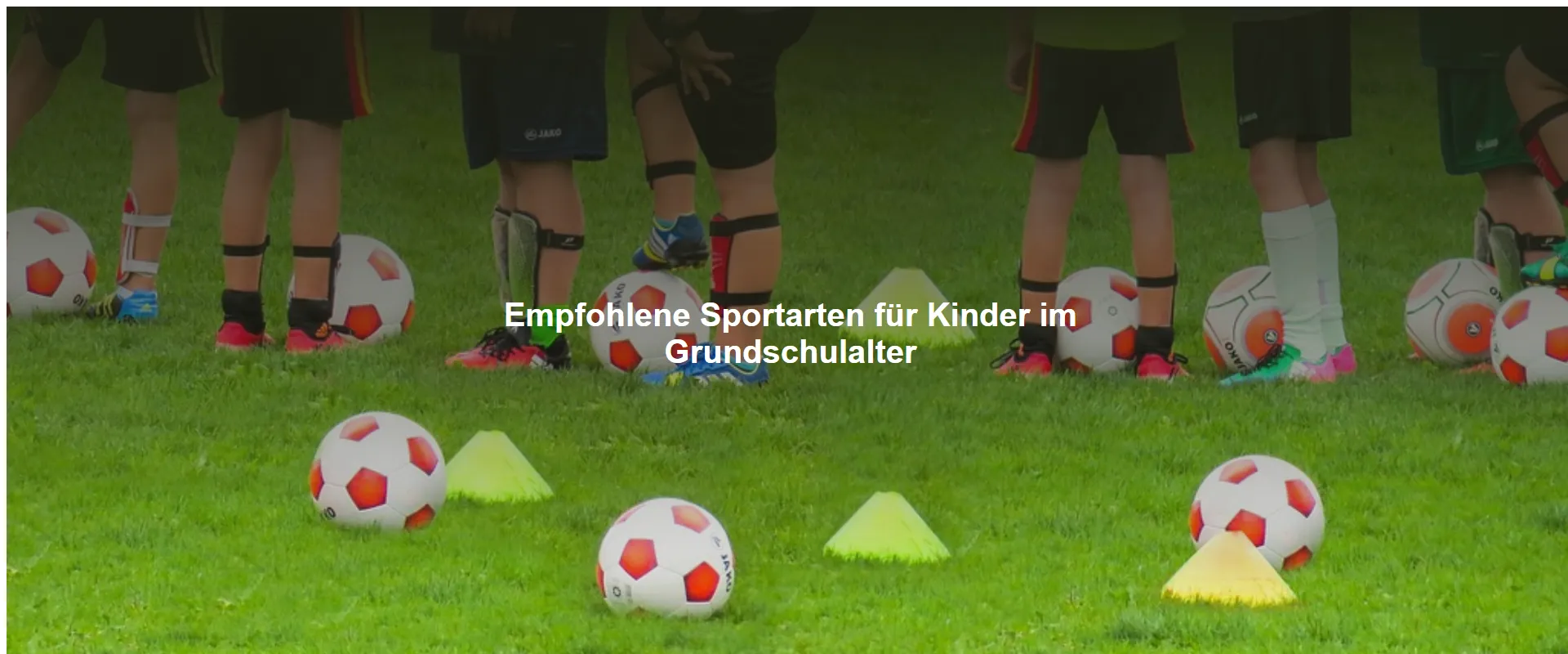 Empfohlene Sportarten für Kinder im Grundschulalter