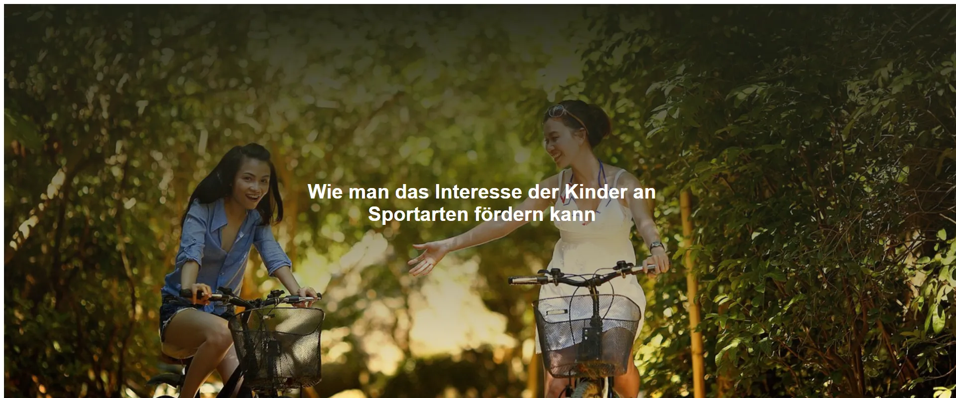 Wie man das Interesse der Kinder an Sportarten fördern kann